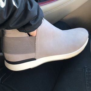 Gray Suede Vionic Slip-On Sneakers